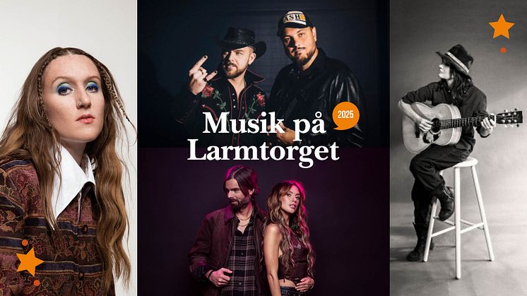 Musik på Larmtorget 2025 – Här är årets artister!