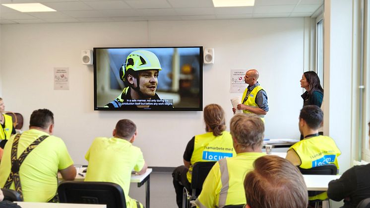 På Nacka sjukhus pausade vi idag våra byggprojekt för att genomföra Håll Nollans säkerhetspush.
