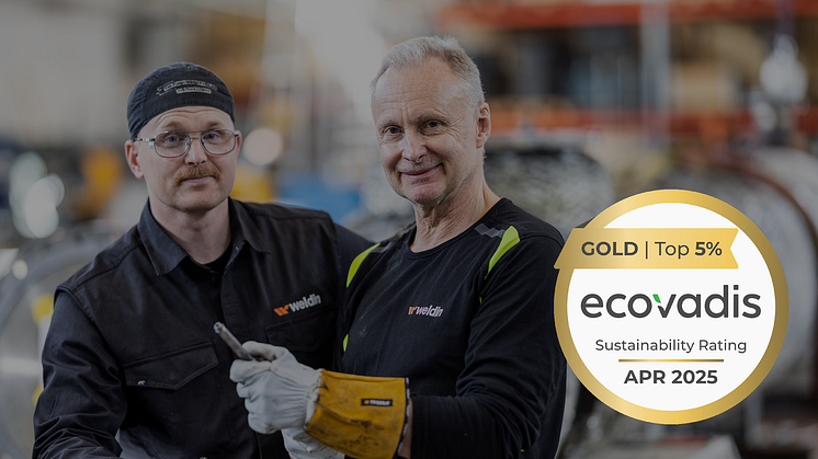 Weldin, som är en del av Proton Group, har tilldelats en guldmedalj av EcoVadis
