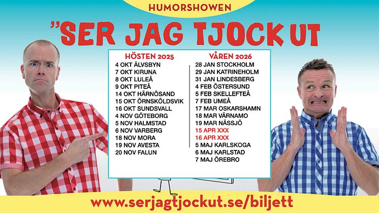 Oj, vilket intresse för vår nya humorföreställning!
