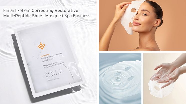 Fin artikel om Correcting Restorative Multi-Peptide Sheet Masque i Spa Business