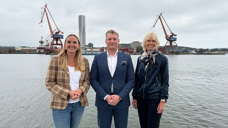 Representatives from WIN WIN Gothenburg Sustainability Award and Greencarrier in Gothenburg.