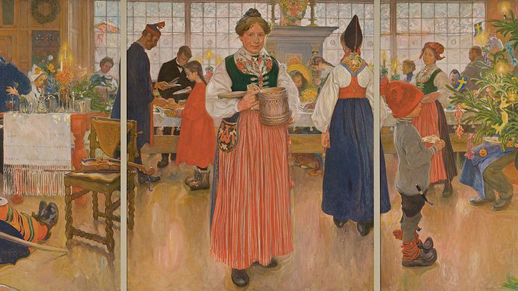 Lagom till första advent kan besökarna på Dunkers kulturhus uppleva ”Nu är det jul igen” av Carl Larsson.