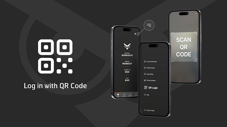 Simplify your Intelligent Cycling experience with QR Code login.