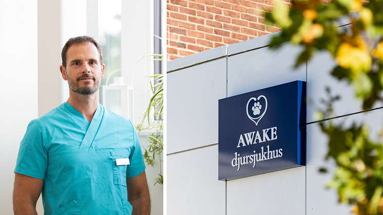 Michael Brückner, vd och legitimerad veterinär, ser potentialen med Gåsebäck som möjliggör snabba förbindelser för husdjur från hela Sydsverige.