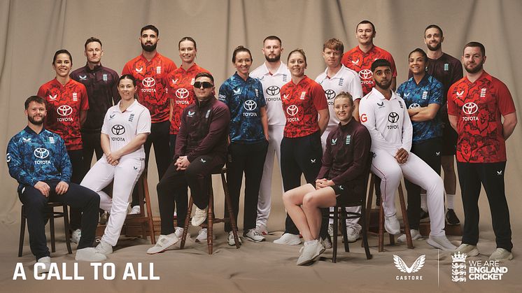 England Cricket and Castore reveal three new kits