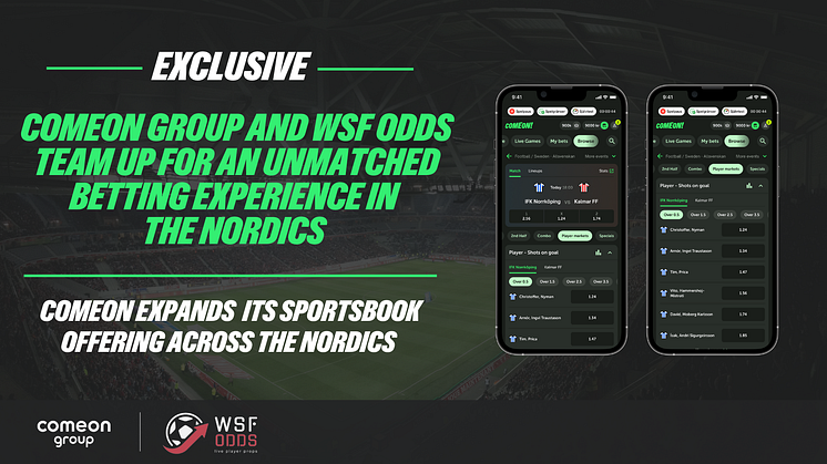ComeOn expands its sportsbook offering across the Nordics 