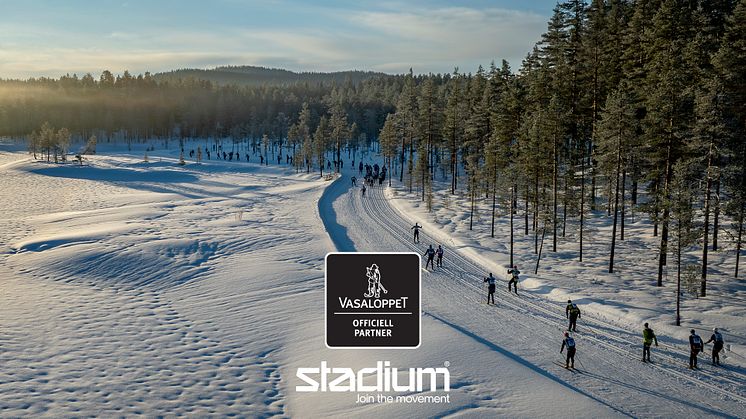 Det 22 år långa samarbetet mellan Vasaloppet och Stadium fortsätter