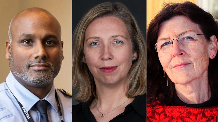 F.v Politioverbetjent i Øst politidistrikt, Ramesh Børjesson Satchi, Psykolog og forsker, Helene Flood Aakvaag og psykiatrisk sykepleier og gestalterapeut, May Bente Hagen.