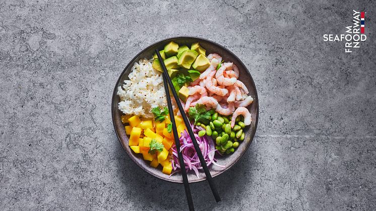 Poke bowl: Norwegian cold-water prawns meeting modern food trends
