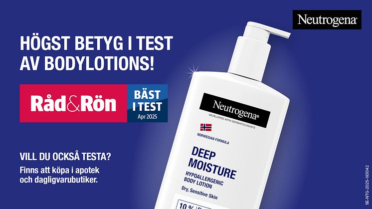 Neutrogena Norwegian Formula Deep Moisture Body Lotion - Bäst i Test av Råd&Rön