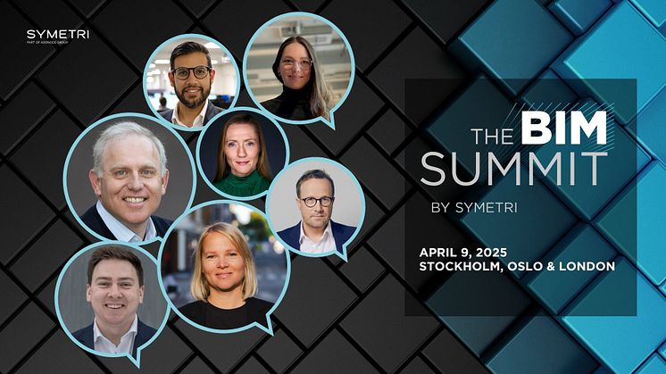 Några av de keynotes och talare som kommer på The BIM Summit by Symetri 2025
