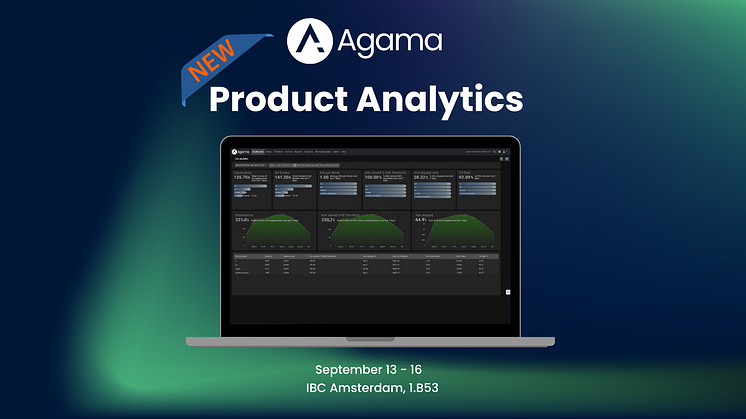 Agama extends platform with powerful Product Analytics Suite at IBC 2024 