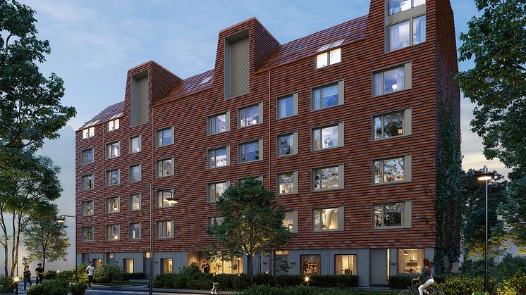 Fojab är en av de nominerade arkitektbyråerna som LKF nominerat till Lunds kommuns stadsbyggnadspris för projektet Mariehus på Brunnshög.