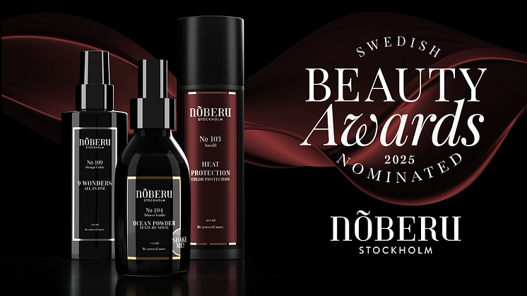 Nõberu Stockholm är nominerade till "Årets Kosmetikexportör" vid Swedish Beauty Awards 2025, en bekräftelse på företagets globala tillväxt och innovativa, inkluderande syn på skönhet.