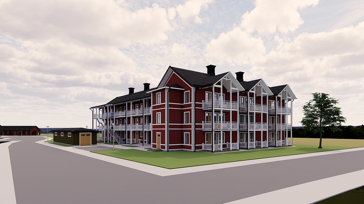 JSB Construction bygger nytt bostadshus i Hudiksvall åt Glada Hudikhem AB