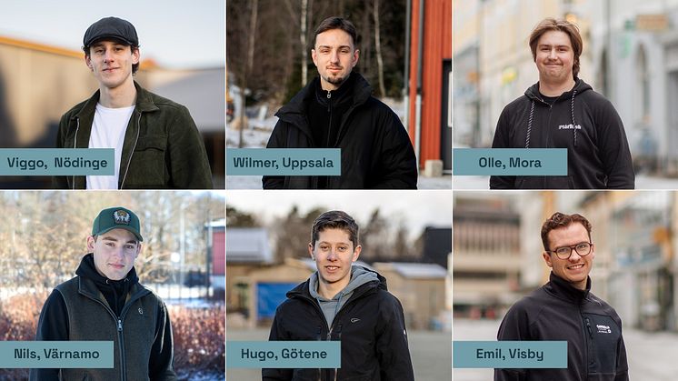 Årets finalister i SM för unga plåtslagare.