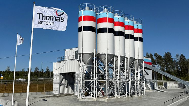 Thomas Betongs nya betongfabrik i Stäket