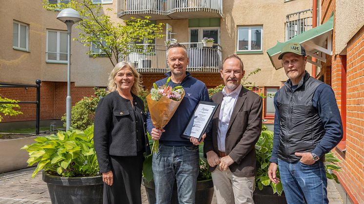 Från v. Eva Lotta Petersson, Thomas Walfridsson, Magnus Haggren och Fredrik Parat. 