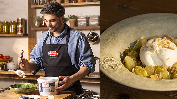 Dante Zia, känd för sin passion för det italienska köket och sin kreativa matlagning, arbetar nu nära Galbani för att utveckla nya recept och menyer som lyfter fram de autentiska smakerna av italien.