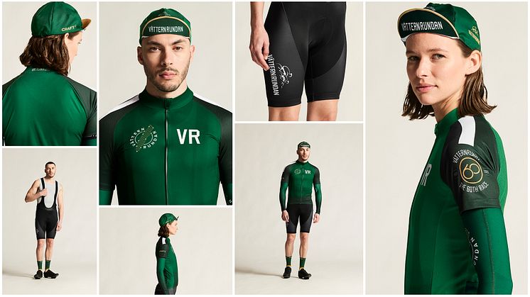 Craft lanserar jubileumskollektion för Vätternrundans 60:e upplaga  – en hyllning i grönt och guld till årtionden av cykelglädje