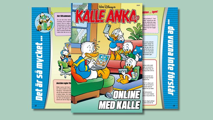 Story House Egmont i samarbete med Mediemyndigheten:  Kalle Anka ska lära barn att navigera tryggt online