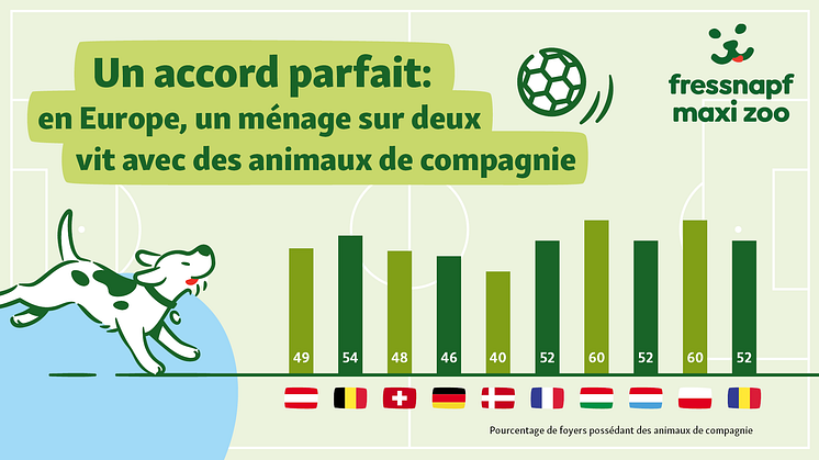 Fressnapf Suisse : Dans le cadre de l’EURO 2024, Fressnapf compare la situation des animaux de compagnie dans les différents pays du groupe A où l’enseigne est présente