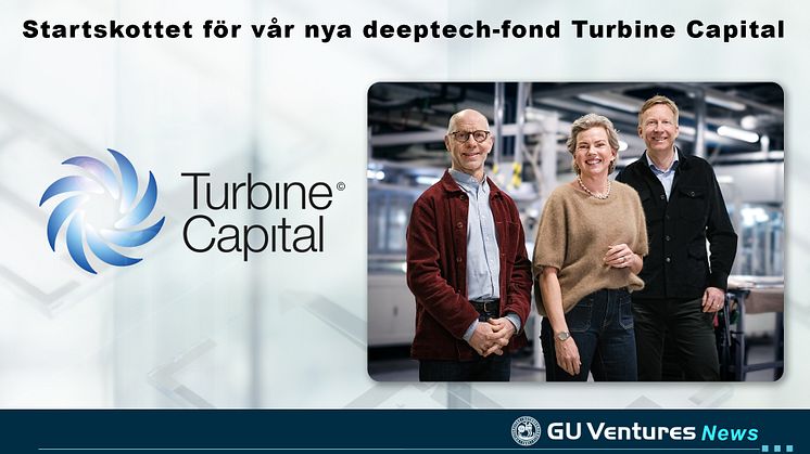 Startskottet för vår nya deeptech-fond Turbine Capital