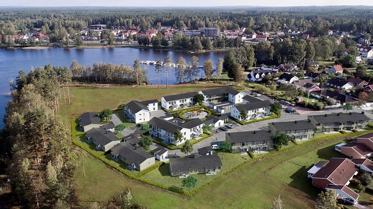 Skiss över Udden i Hovmantorp. Foto: GBJ Bygg