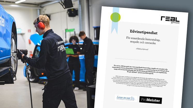 Elev vid programmet Fordon- och transport