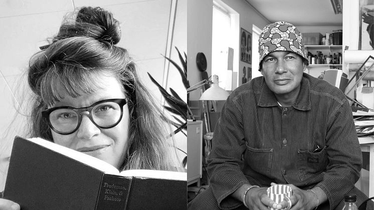 Konstnärerna Einat Amir och Eric Magassa 