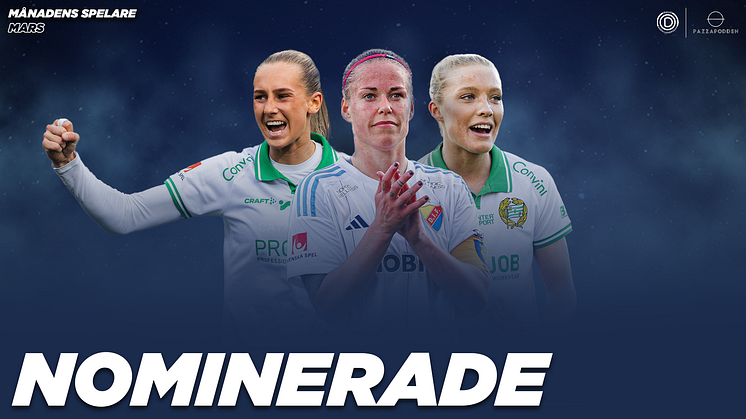 Dags att utse månadens spelare i mars för OBOS Damallsvenskan