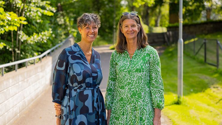 Jessica Svanström, förvaltningschef på social- och arbetsförvaltningen och Erika Hägg förvaltningschef på vård- och omsorgsfö