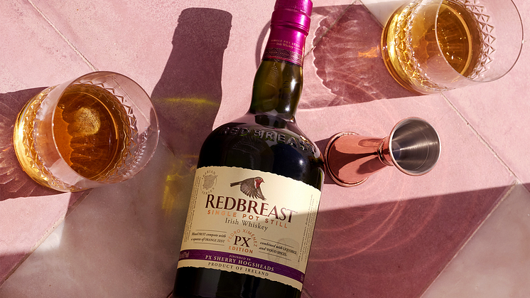 Redbreast PX tumblers and jigger
