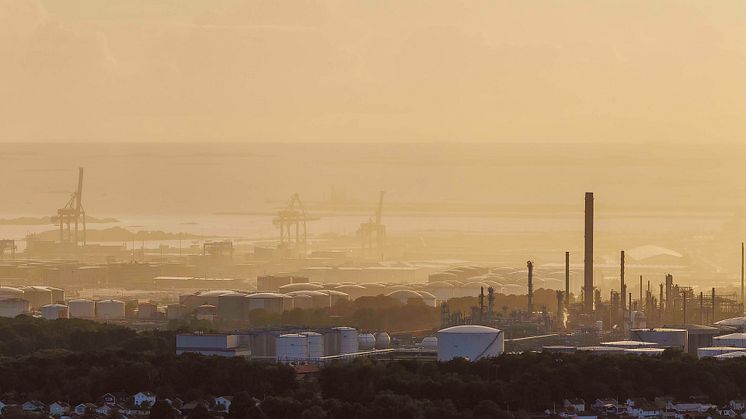 Bild: Göteborgs Hamn från ovan