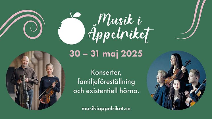 Marmen Quartet och Johan Hedin & Ida Meidell sätter tonen för Musik i Äppelriket 30–31 maj i Kivik