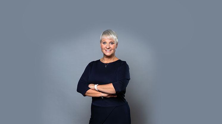 Socialförsäkringsminister Anna Tenje informerar om regeringspolitiken inom socialförsäkringsområdet på Afa Försäkrings webbinarium.