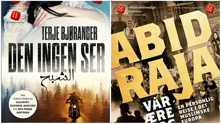 Abid Raja var første sakprosaforfatter på 20 år som vant Bokhandlerprisen, nå kan han vinne igjen. Vinne kan også Terje Bjøranger med thrilleren "Den ingen ser" som retter fokus på æresrelatert kriminalitet.