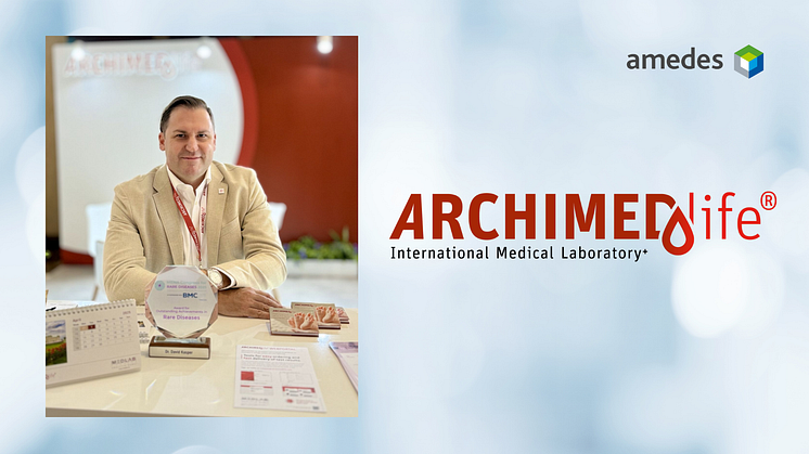 ARCHIMEDlife CEO Dr. Davic C. Kasper wird von der MENA Organization for Rare Diseases ausgezeichnet
