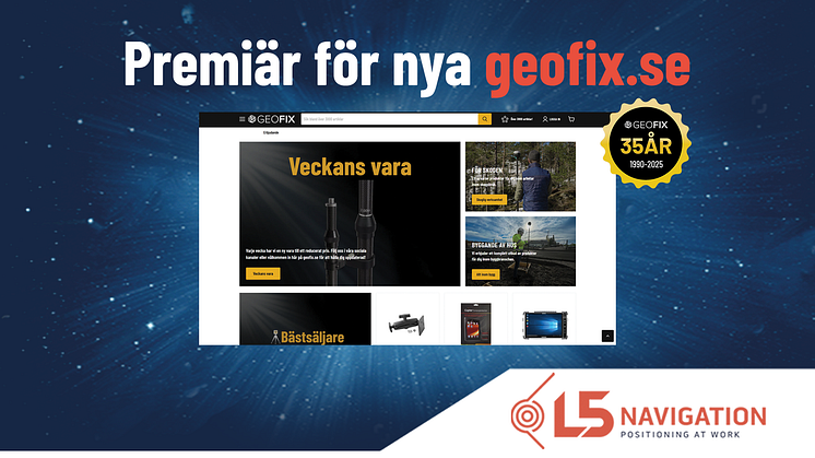 En förhandsblick på Geofix's nya webbshop