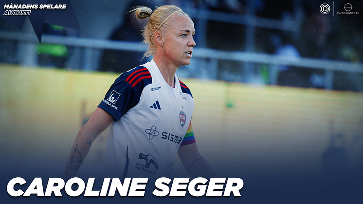 Caroline Seger månadens spelare i augusti