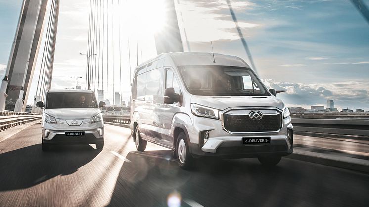 Maxus e-Deliver 3, Maxus e-Deliver 9