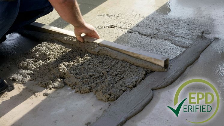 Weber adderar stolt 23 produkter inom betongsortimentet som EPD-verifierade