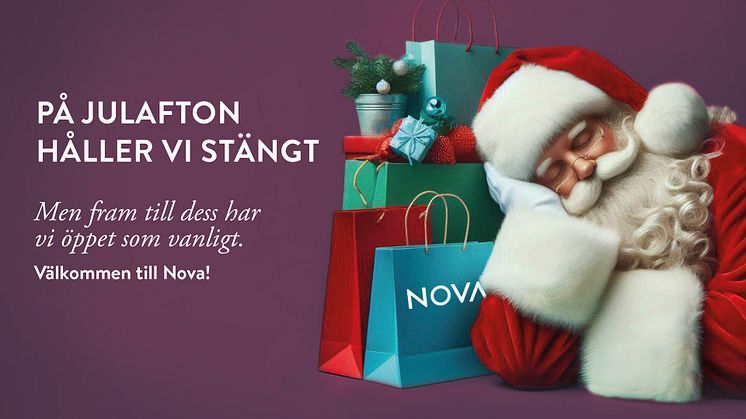 Nova håller stängt på julafton för första gången sedan köpcentret öppnade 2002.