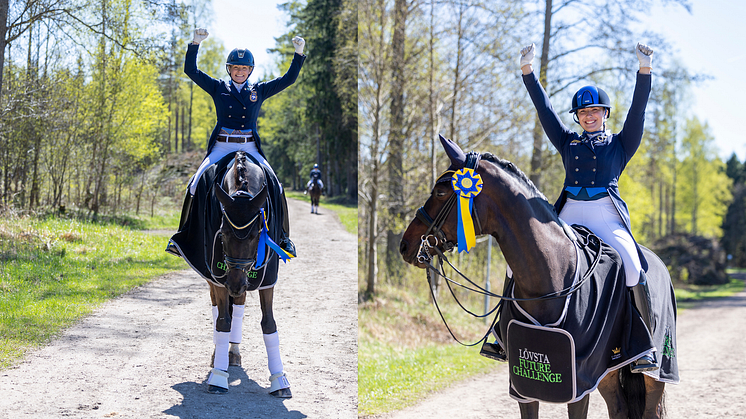 Jeanna Högberg och BE Allex SWB/Cecilia Bergåkra och My Friend SWB, foto Roland Thunholm