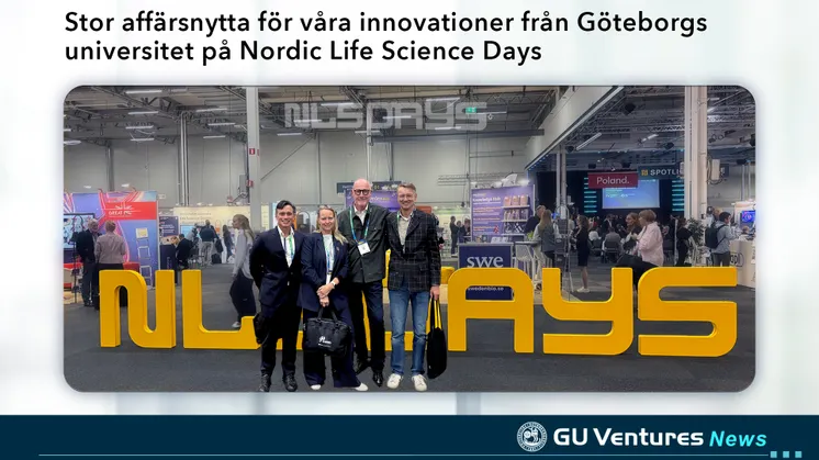 Bilden är ett montage. På fotot: GU Ventures team