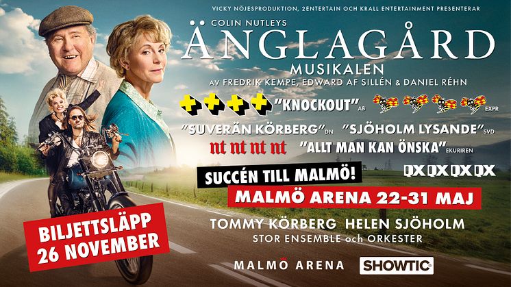 Musikalen Änglagård till Malmö Arena!