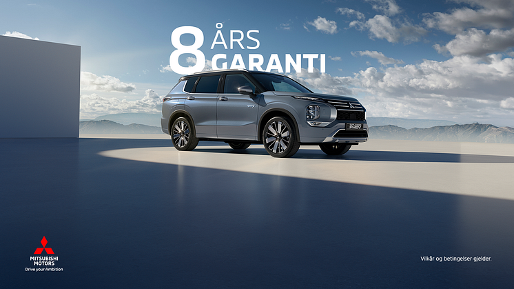 Mitsubishi Motors introduserer europeisk 8 års forlenget garanti.