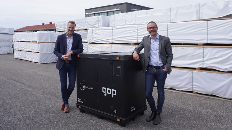 Rasmus Mälarborn, Nordic Commercial Manager och Martin Gut, Product Manager på gop.
