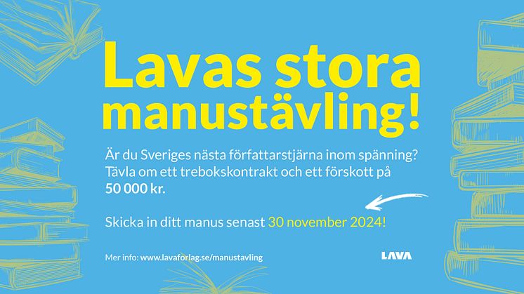 Lava förlag presenterar juryn för Lavas stora manustävling 2024